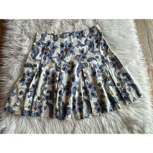 Tommy Hilfiger Skirt Women’s Size 6 Paisley Pleated Y2K Skirt Cotton